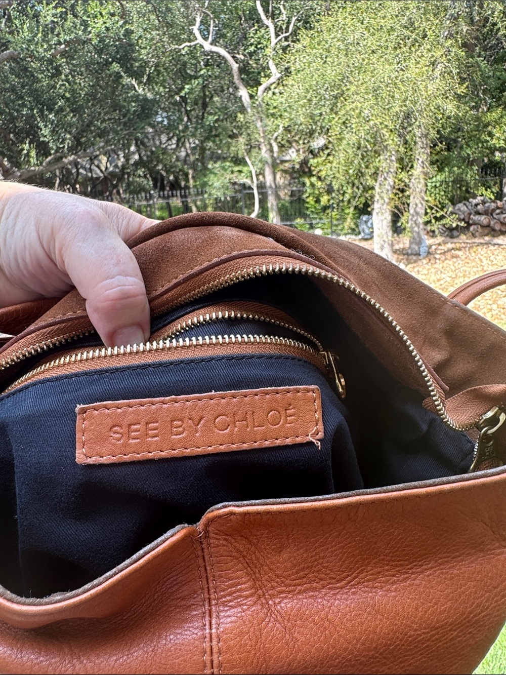 See By Chloe Tan Leather Hobo Shoulder Bag - Picture 3 of 17